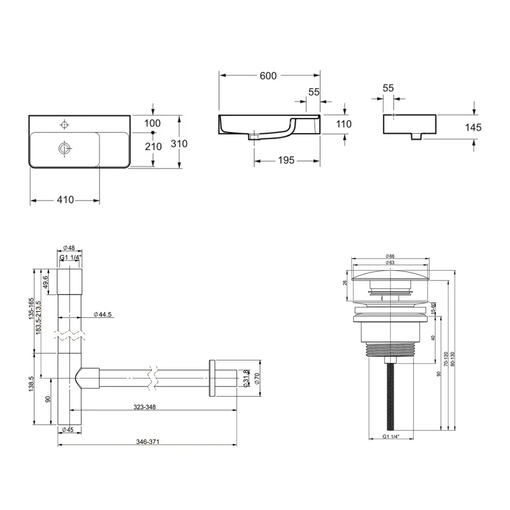 Фото 8 Раковина накладная Lavinia boho bathroom sink Bathroom Sink 21520515 60см цвет черный матовый Фото 8 Раковина накладная Lavinia boho bathroom sink Bathroom Sink 21520515 60см цвет черный матовый