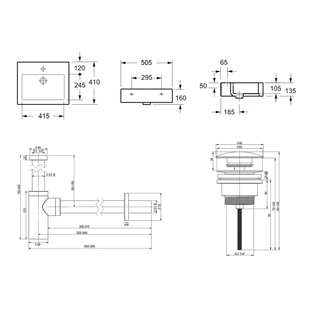 Фото 8 Накладная раковина Lavinia Boho Bathroom Sink 21520659 фарфор 50.5 см с донным клапаном и металлическим сифоном Фото 8 Накладная раковина Lavinia Boho Bathroom Sink 21520659 фарфор 50.5 см с донным клапаном и металлическим сифоном