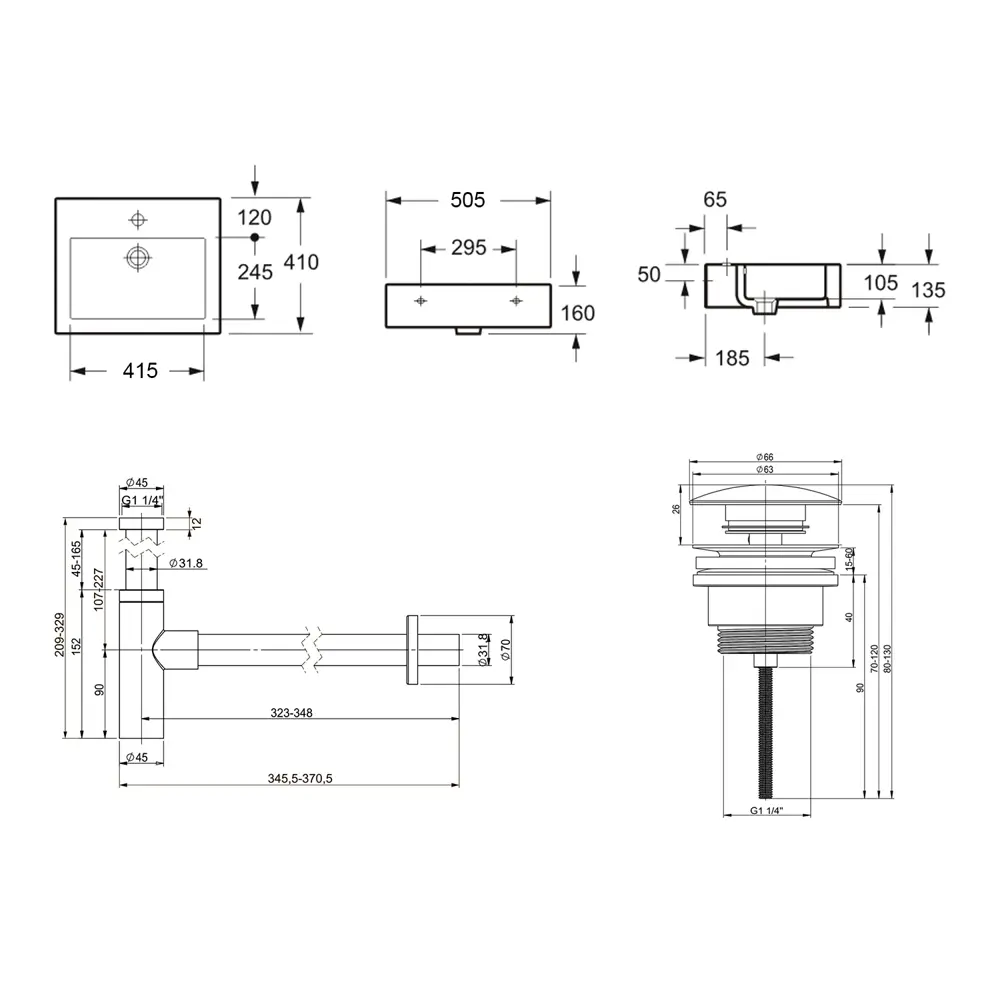 Фото 8 Накладная раковина Lavinia Boho Bathroom Sink 21520693 фарфор 50.5 см с донным клапаном и металлическим сифоном Фото 8 Накладная раковина Lavinia Boho Bathroom Sink 21520693 фарфор 50.5 см с донным клапаном и металлическим сифоном