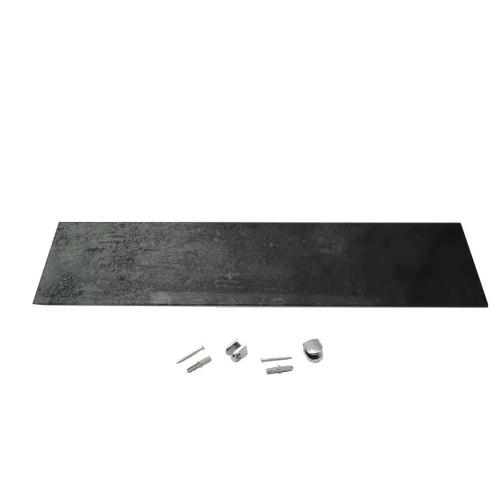 Фото Полка для ванной BORN TO PRINT 2_400x1202_400x120 закаленное стекло цвет прозрачный