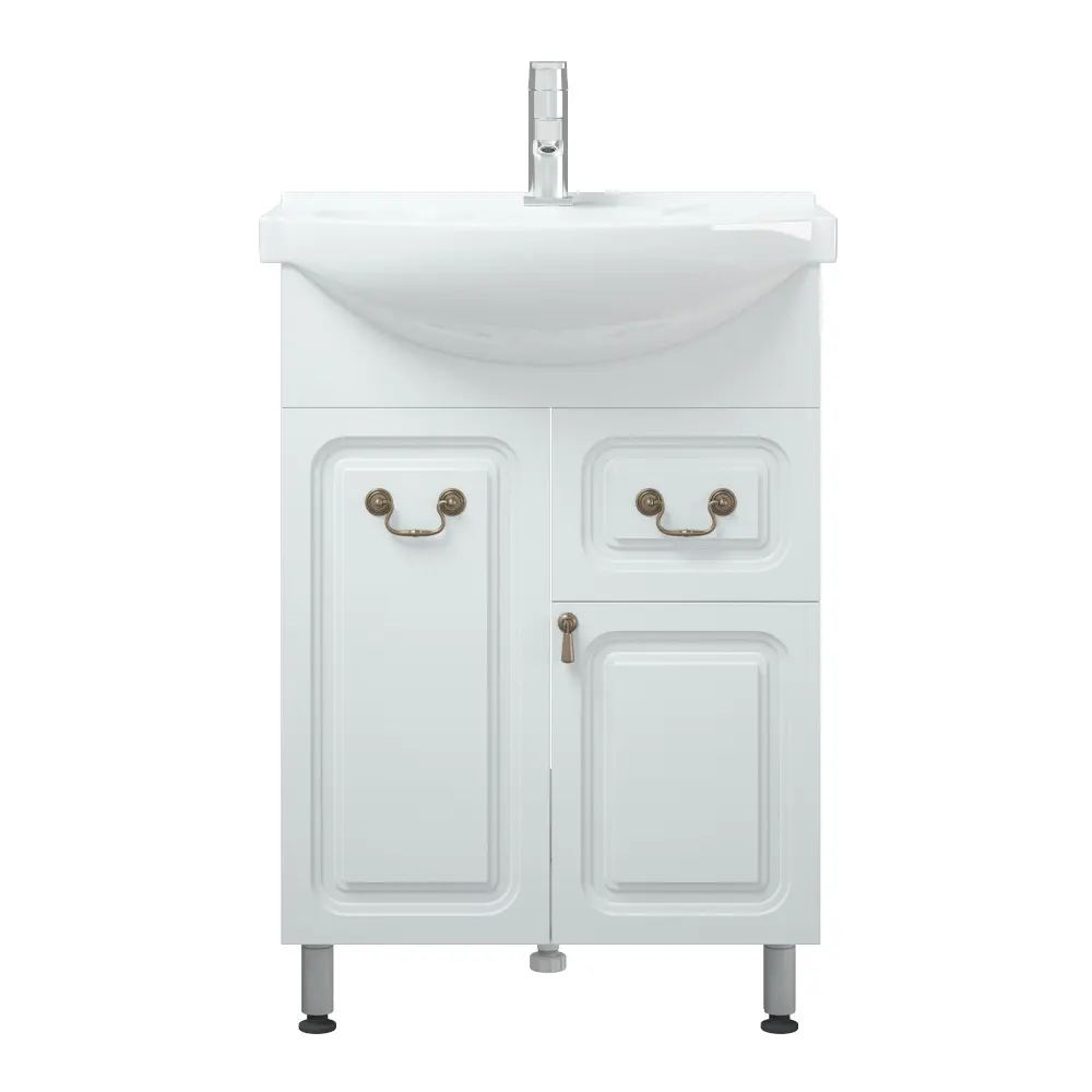 Фото Тумба под раковину напольная Corozo SD-00000010 54.4см цвет белый Фото Тумба под раковину напольная Corozo SD-00000010 54.4см цвет белый