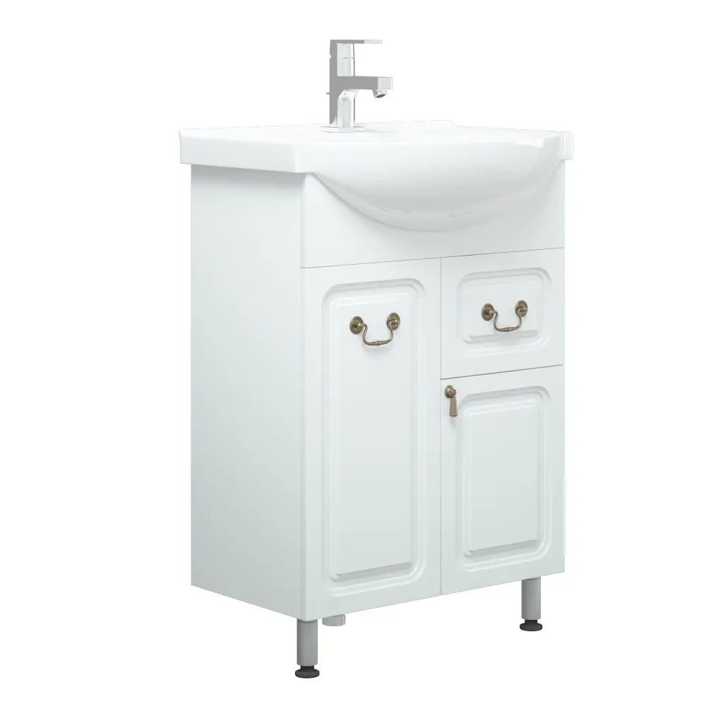 Фото 5 Тумба под раковину напольная Corozo SD-00000010 54.4см цвет белый Фото 5 Тумба под раковину напольная Corozo SD-00000010 54.4см цвет белый