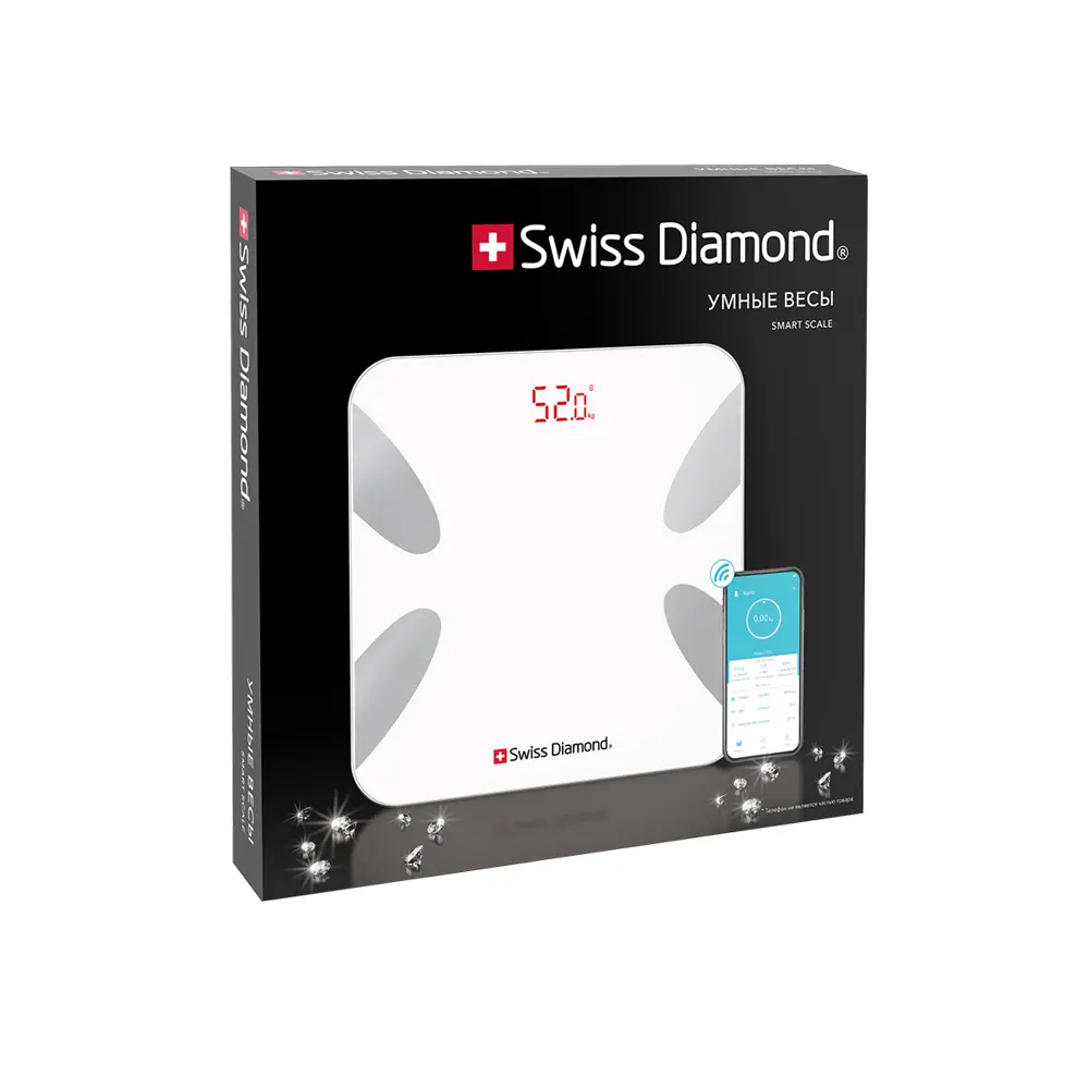 Фото 6 Весы напольные Swiss Diamond SD-SC 003 W mini Фото 6 Весы напольные Swiss Diamond SD-SC 003 W mini