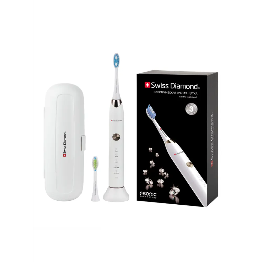 Фото Электрическая зубная щётка Swiss diamond SD-TB 001 Фото Электрическая зубная щётка Swiss diamond SD-TB 001