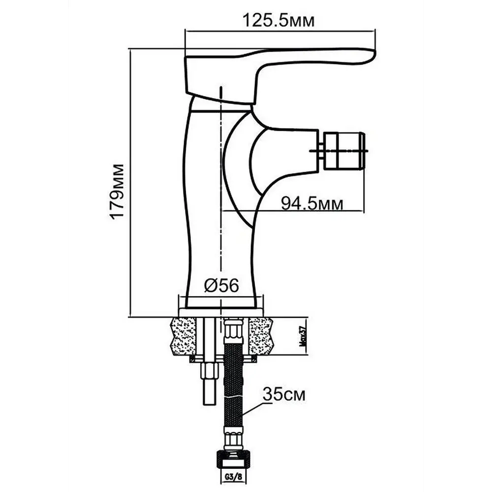 Фото 2 Смеситель для биде Aquanet 00189184 цвет Хром Фото 2 Смеситель для биде Aquanet 00189184 цвет Хром