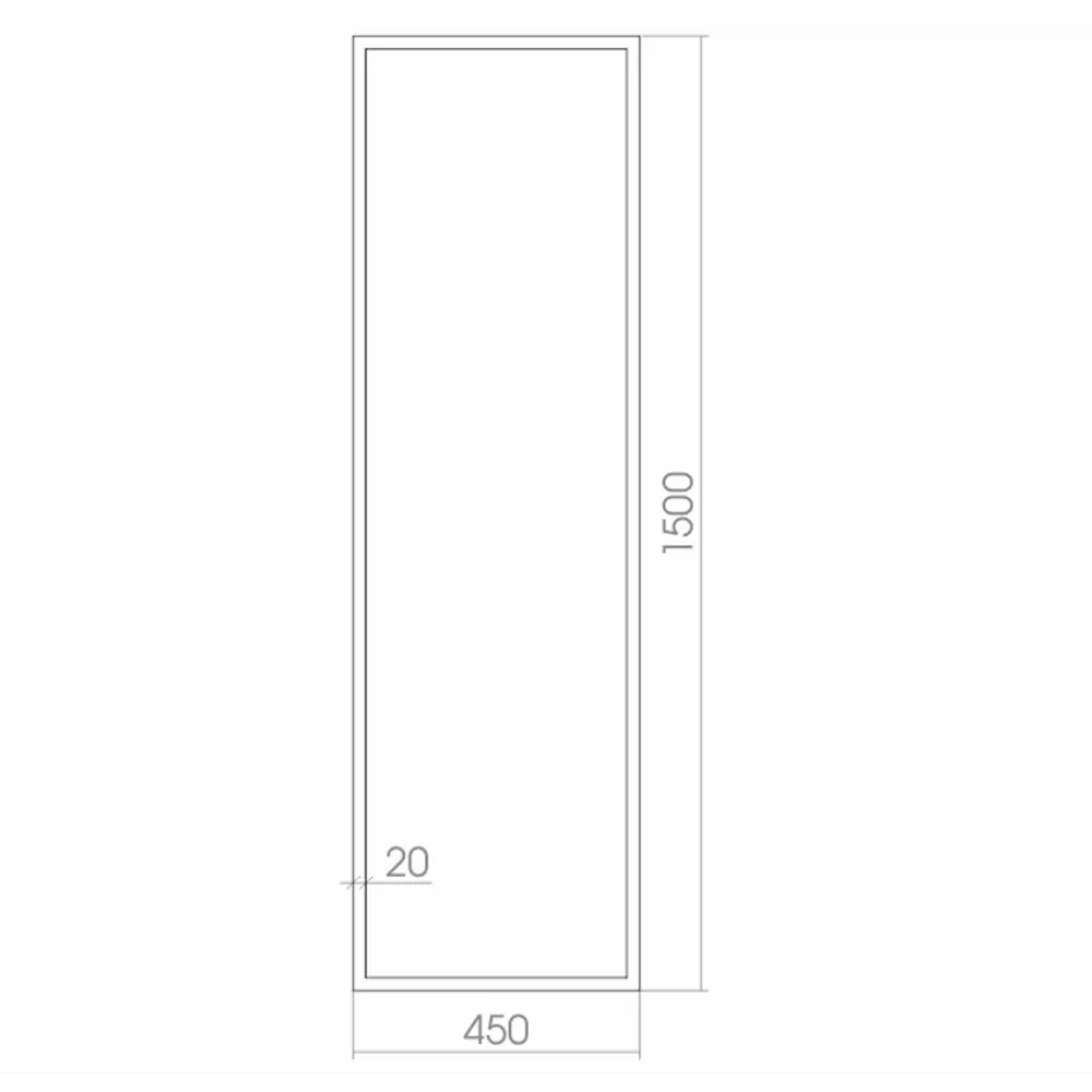 Фото 2 Зеркало для ванной Azario ФР-00001406 с подсветкой 45x150см