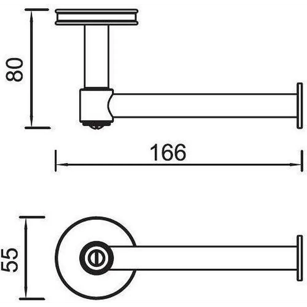 Фото 3 Держатель для туалетной бумаги Aquanet 00202128 цвет хром Фото 3 Держатель для туалетной бумаги Aquanet 00202128 цвет хром