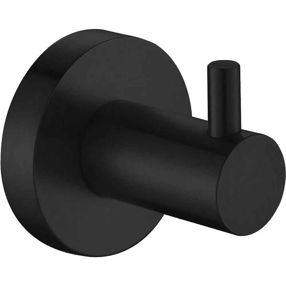 Фото Крючок для ванной Aquanet 00241911 цвет черный 1 шт Фото Крючок для ванной Aquanet 00241911 цвет черный 1 шт