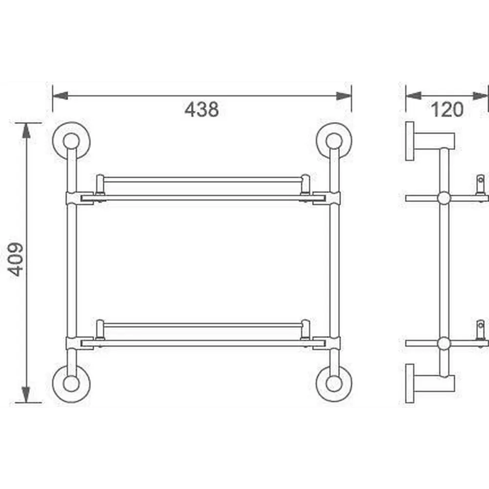 Фото 4 Полка для ванной Aquanet 00189273 стекло цвет латунь Фото 4 Полка для ванной Aquanet 00189273 стекло цвет латунь