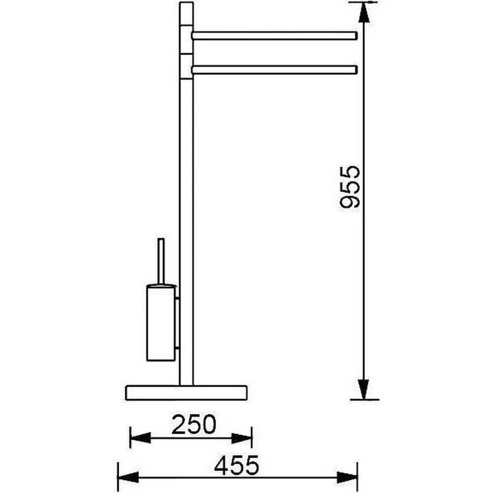 Фото 4 Держатель для полотенец Aquanet 00187086 25см цвет серый Фото 4 Держатель для полотенец Aquanet 00187086 25см цвет серый