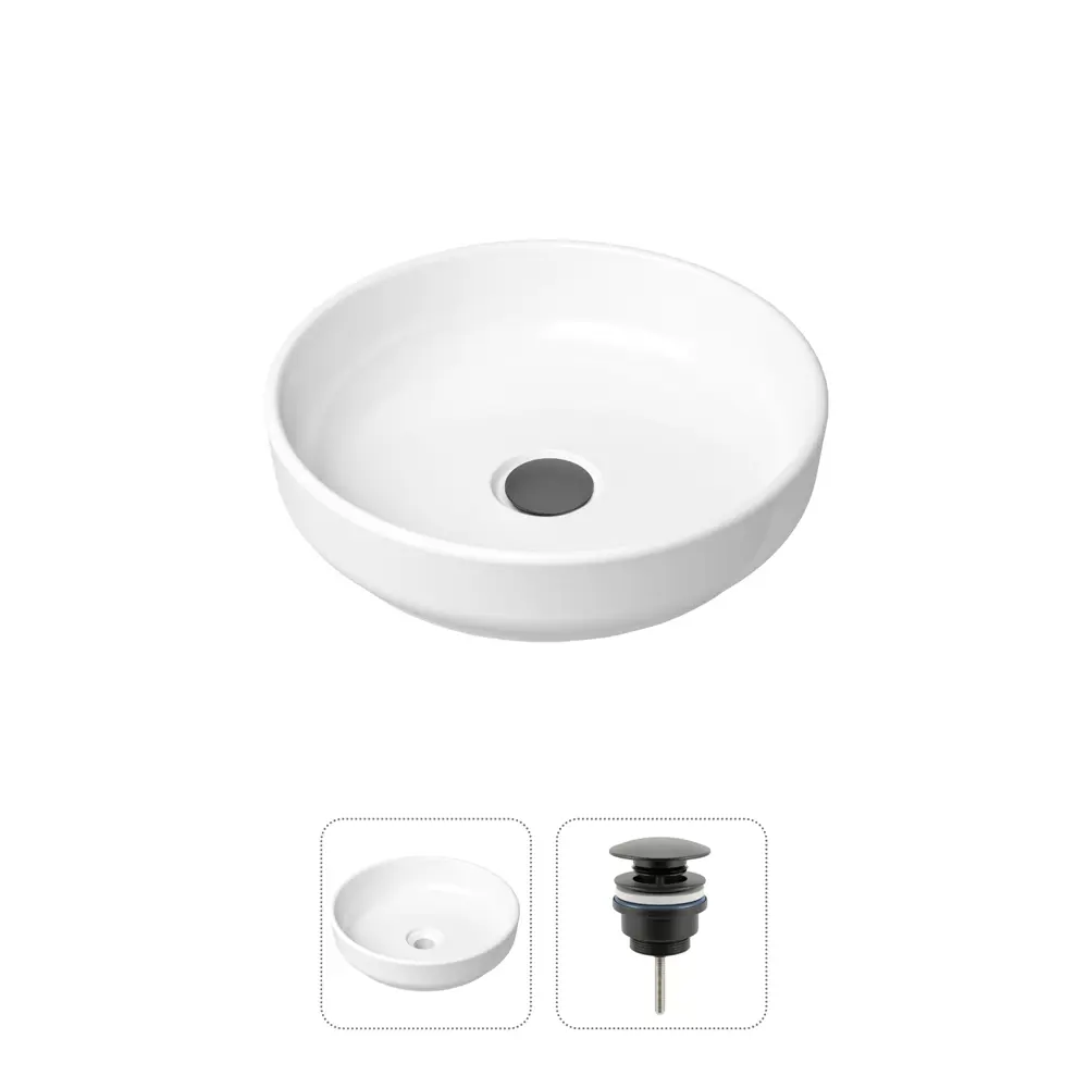 Фото Раковина накладная Lavinia boho Bathroom Sink 21520821 40 см цвет черный матовый Фото Раковина накладная Lavinia boho Bathroom Sink 21520821 40 см цвет черный матовый