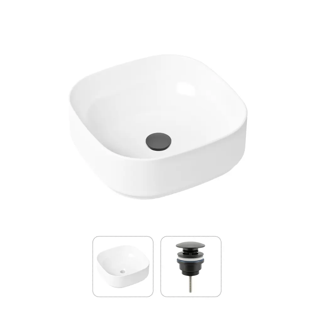 Фото Накладная раковина Lavinia Boho Bathroom Sink Slim 21520831 фарфор 40 см с донным клапаном Фото Накладная раковина Lavinia Boho Bathroom Sink Slim 21520831 фарфор 40 см с донным клапаном