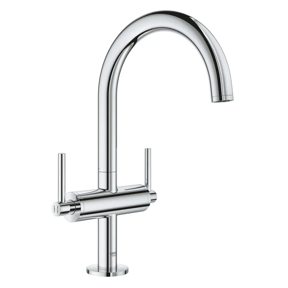 Фото Смеситель для раковины Grohe 21022003 двухвентильный цвет хром Фото Смеситель для раковины Grohe 21022003 двухвентильный цвет хром