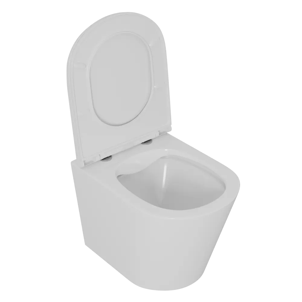 Фото 7 Унитаз подвесной D&k DT1026016 безободковый с сиденьем микролифт Фото 7 Унитаз подвесной D&k DT1026016 безободковый с сиденьем микролифт