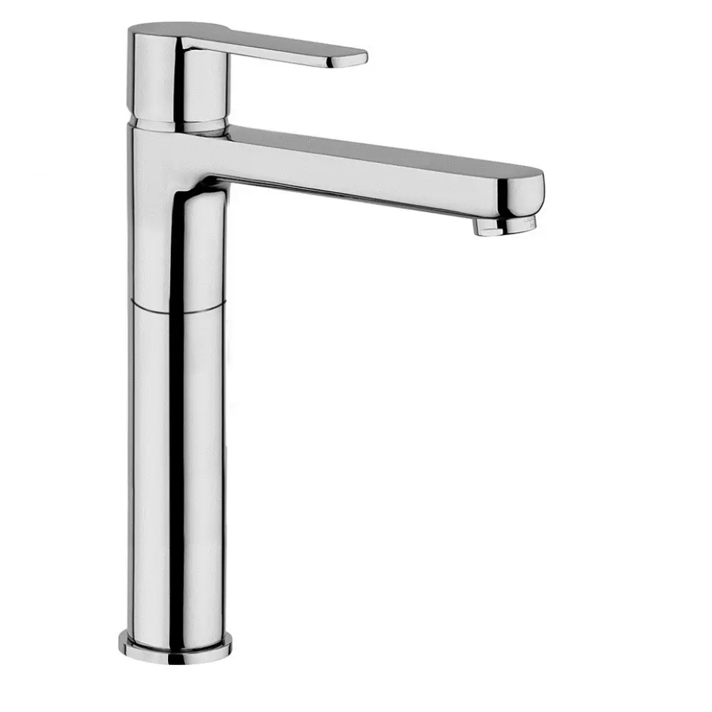 Фото Смеситель для раковины Jacuzzi rubinetteria 0E000488JA01 однорычажный высокий цвет хром Фото Смеситель для раковины Jacuzzi rubinetteria 0E000488JA01 однорычажный высокий цвет хром