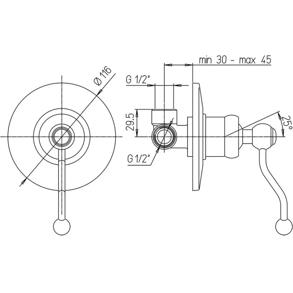 Фото 3 Смеситель для душа Paini 88CR690 однорычажный цвет хром Фото 3 Смеситель для душа Paini 88CR690 однорычажный цвет хром