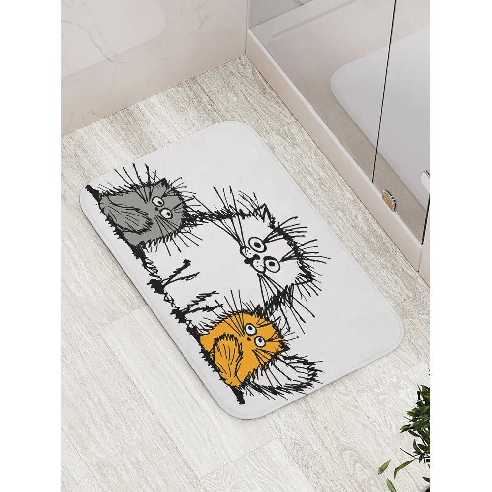 Фото Коврик для ванной комнаты JoyArty bath_17711 52x77см цвет черный Фото Коврик для ванной комнаты JoyArty bath_17711 52x77см цвет черный