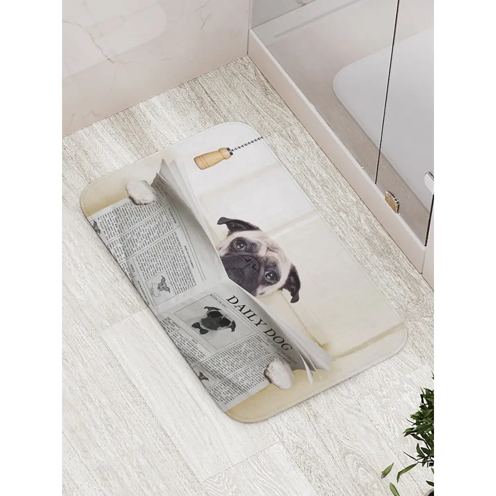 Фото Коврик для ванной комнаты JoyArty bath_41936 52x77см цвет серый серебристый Фото Коврик для ванной комнаты JoyArty bath_41936 52x77см цвет серый серебристый