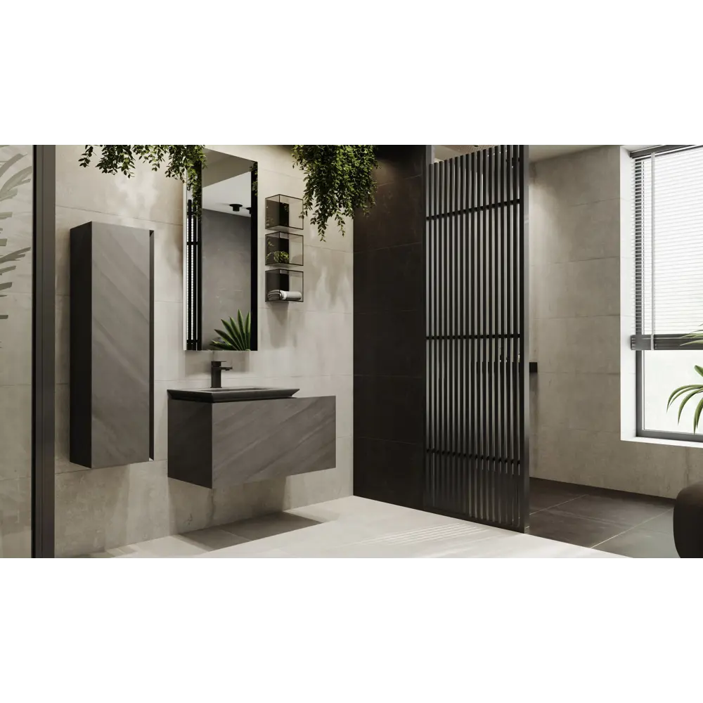 Фото 3 Тумба под раковину подвесная Jorno Inc.04.120/P/Bet/JR 33см цвет серый Фото 3 Тумба под раковину подвесная Jorno Inc.04.120/P/Bet/JR 33см цвет серый