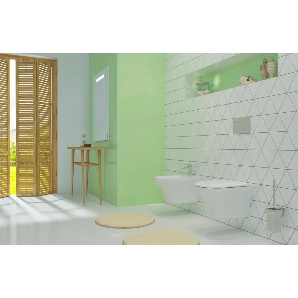 Фото 4 Биде подвесное Lavinia Boho Bristol 33050050 с отверстием под смеситель, фарфор, цвет белый глянец Фото 4 Биде подвесное Lavinia Boho Bristol 33050050 с отверстием под смеситель, фарфор, цвет белый глянец