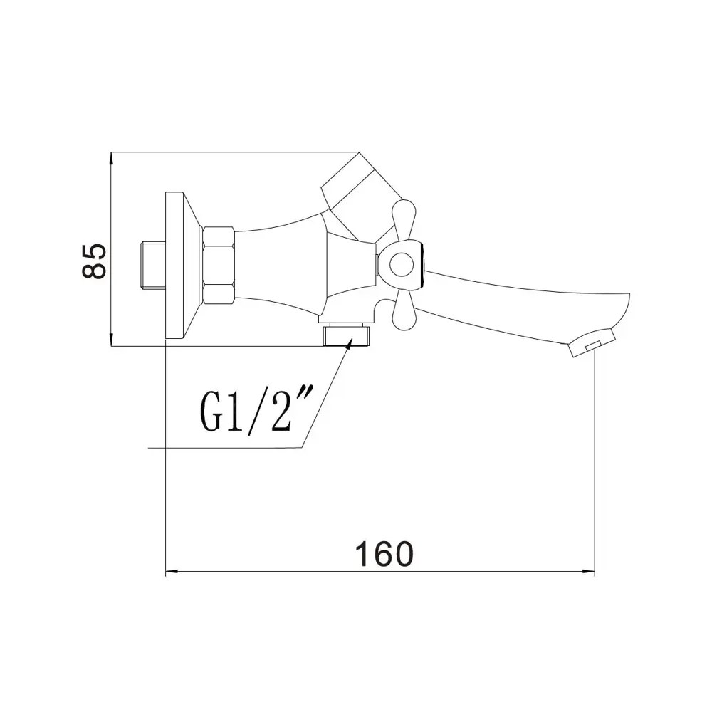Фото 2 Смеситель для ванны Fmark FM2227 двухвентильный с душевой лейкой цвет хром Фото 2 Смеситель для ванны Fmark FM2227 двухвентильный с душевой лейкой цвет хром