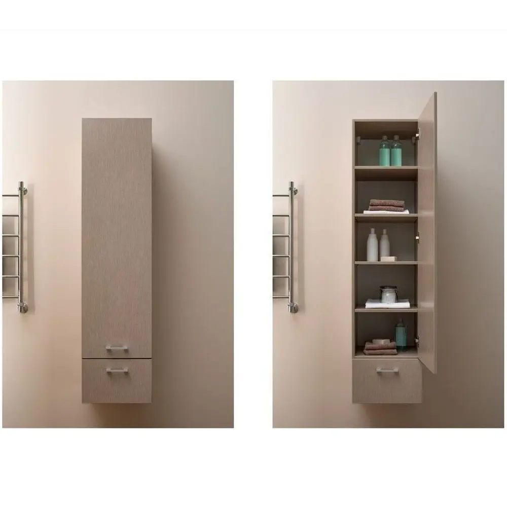 Фото 6 Шкаф-пенал для ванной Aquanet Нота 40 светлый дуб 160x40см Фото 6 Шкаф-пенал для ванной Aquanet Нота 40 светлый дуб 160x40см