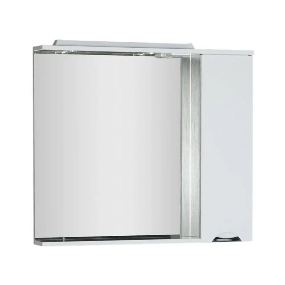 Фото Шкаф зеркальный подвесной Aquanet 00173996 98.6x87см цвет венге