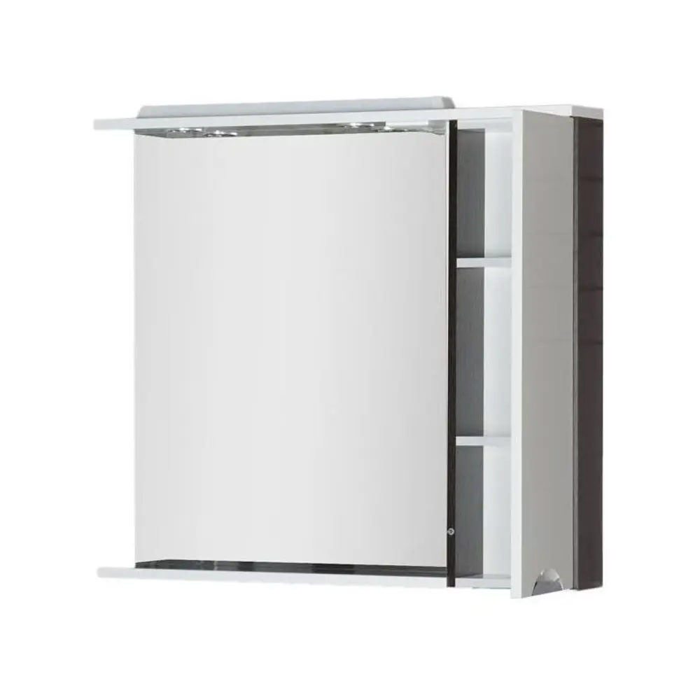 Фото 3 Шкаф зеркальный подвесной Aquanet 00173996 98.6x87см цвет венге