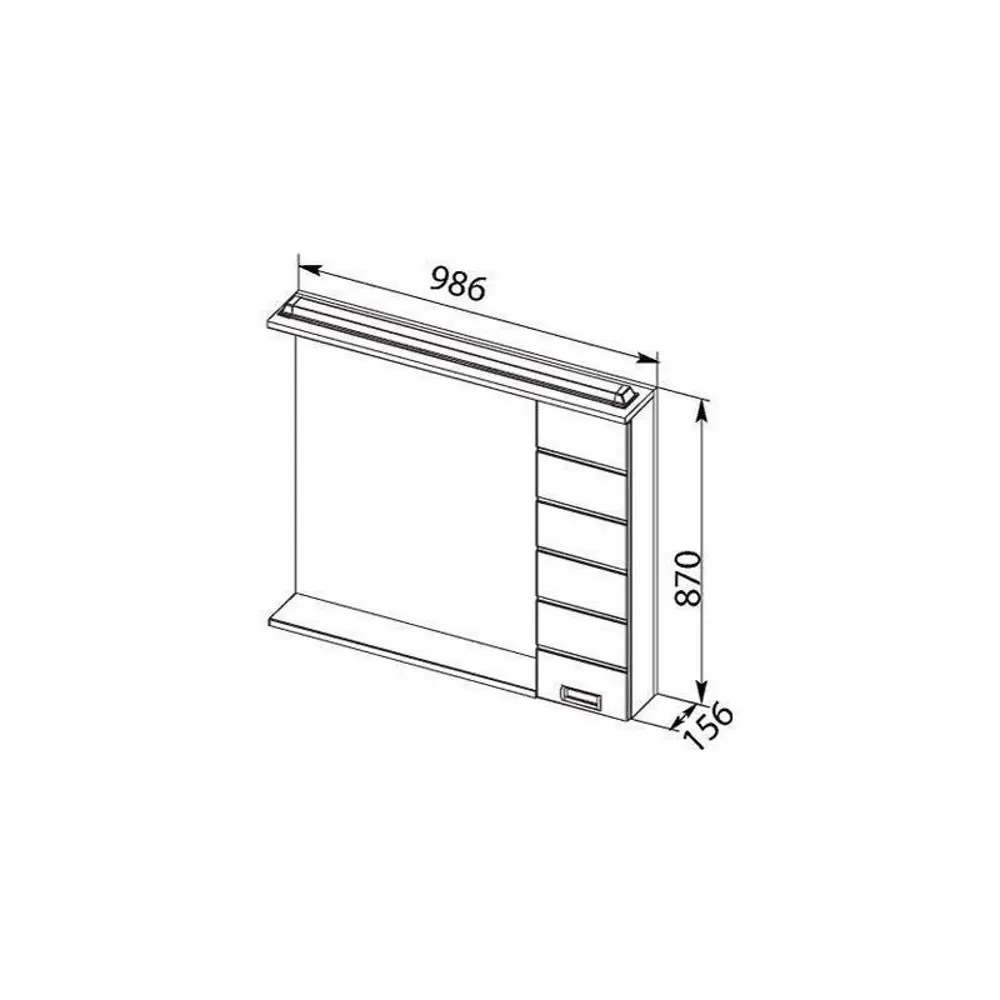 Фото 5 Шкаф зеркальный подвесной Aquanet 00171923 98.6x87см цвет белый Фото 5 Шкаф зеркальный подвесной Aquanet 00171923 98.6x87см цвет белый