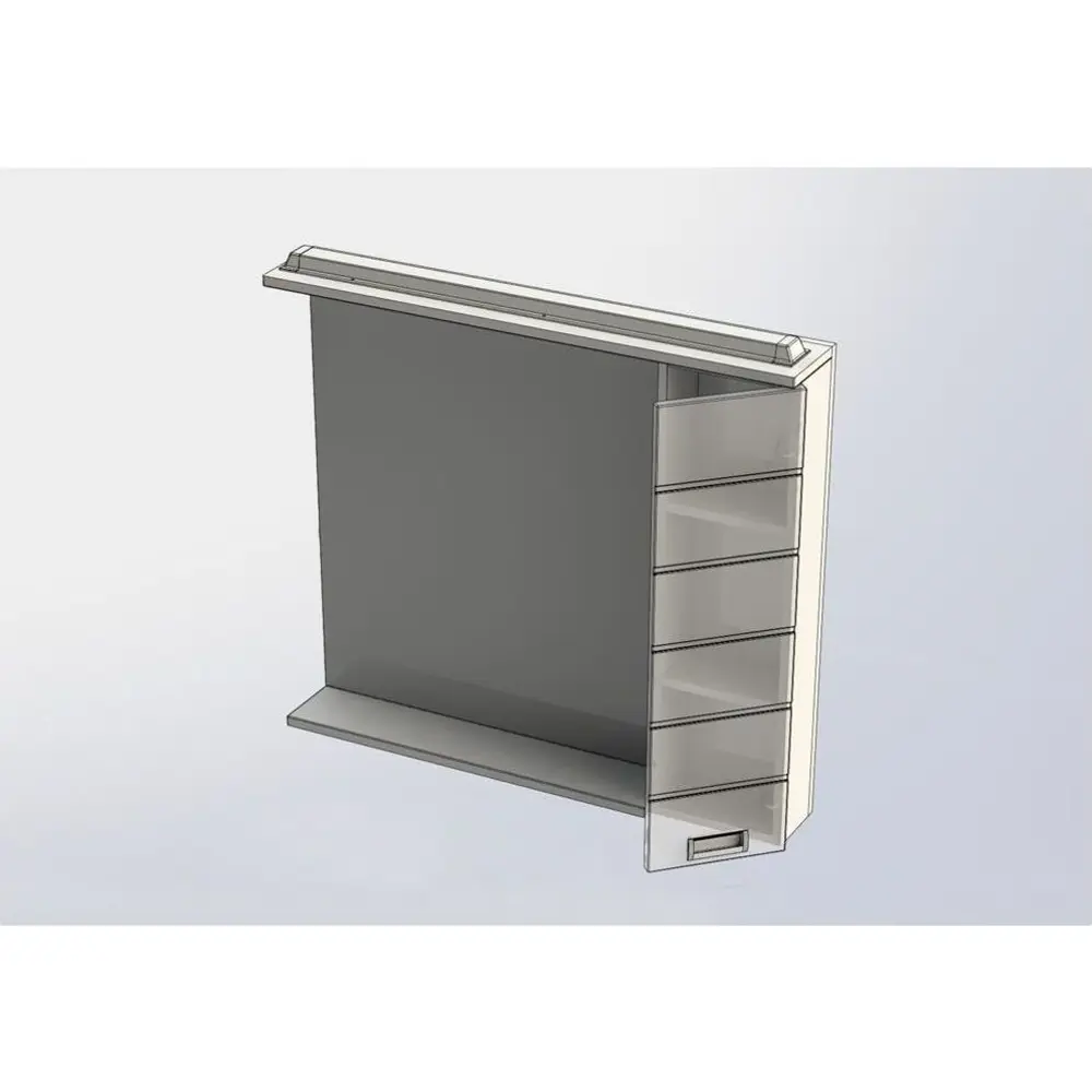 Фото 4 Шкаф зеркальный подвесной Aquanet 00171923 98.6x87см цвет белый Фото 4 Шкаф зеркальный подвесной Aquanet 00171923 98.6x87см цвет белый