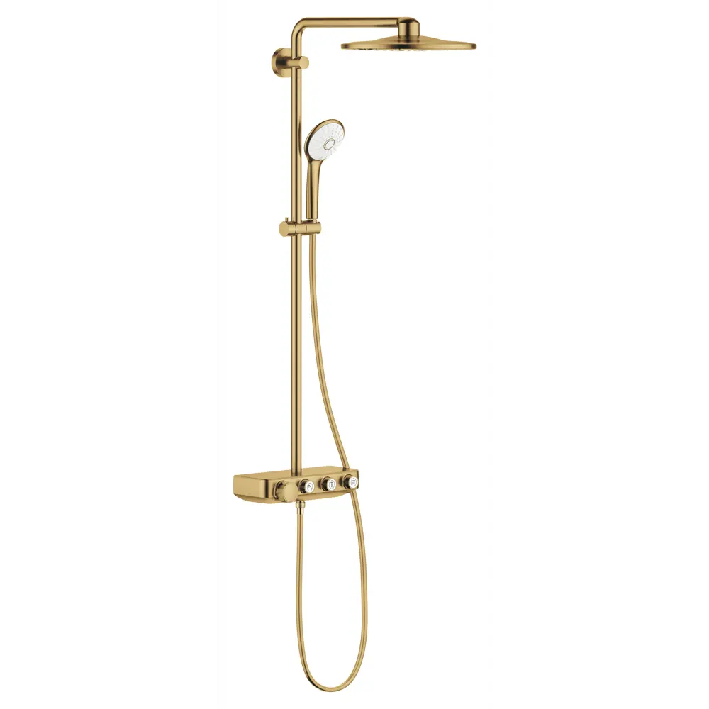 Фото Душевая система Grohe 26507GN0 1 режим цвет золото Фото Душевая система Grohe 26507GN0 1 режим цвет золото
