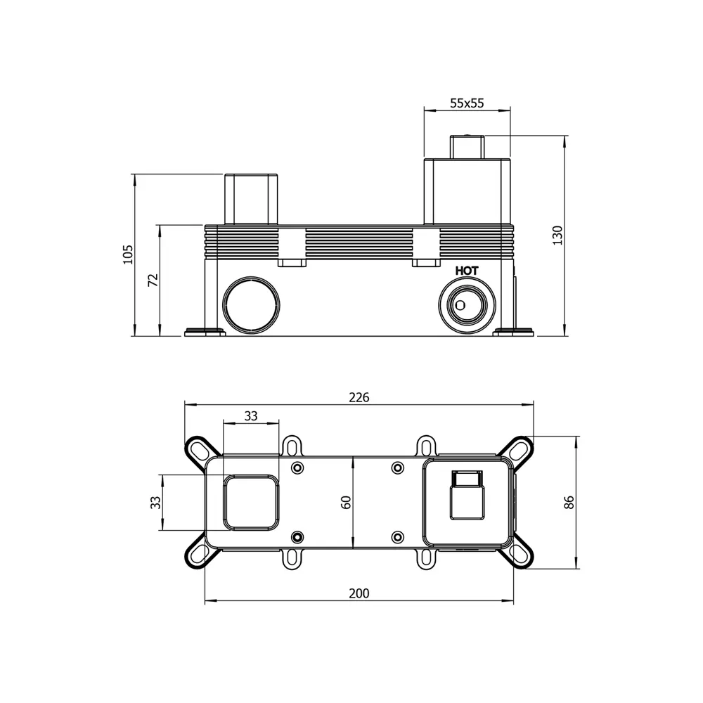 Фото 2 Блок скрытого монтажа для подключения смесителя Wellsee Useful Extras 181901000 Фото 2 Блок скрытого монтажа для подключения смесителя Wellsee Useful Extras 181901000