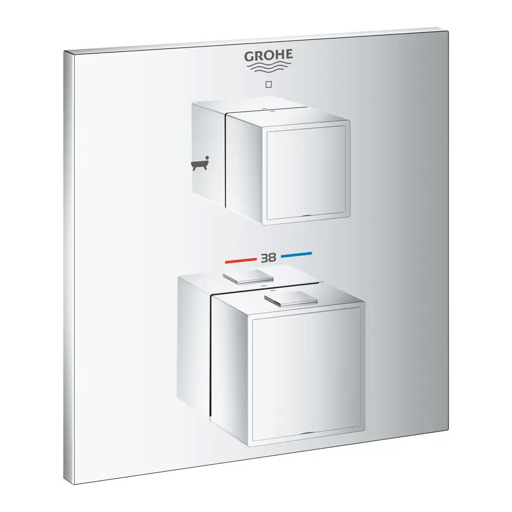 Фото Термостат для ванны Grohe Grohtherm Cube 24155000 Фото Термостат для ванны Grohe Grohtherm Cube 24155000