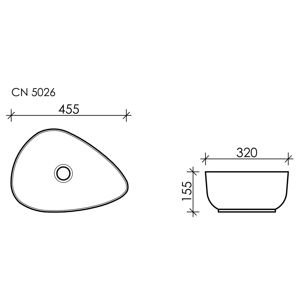 Фото 6 Раковина накладная Ceramicanova element CN5026 45см цвет белый Фото 6 Раковина накладная Ceramicanova element CN5026 45см цвет белый