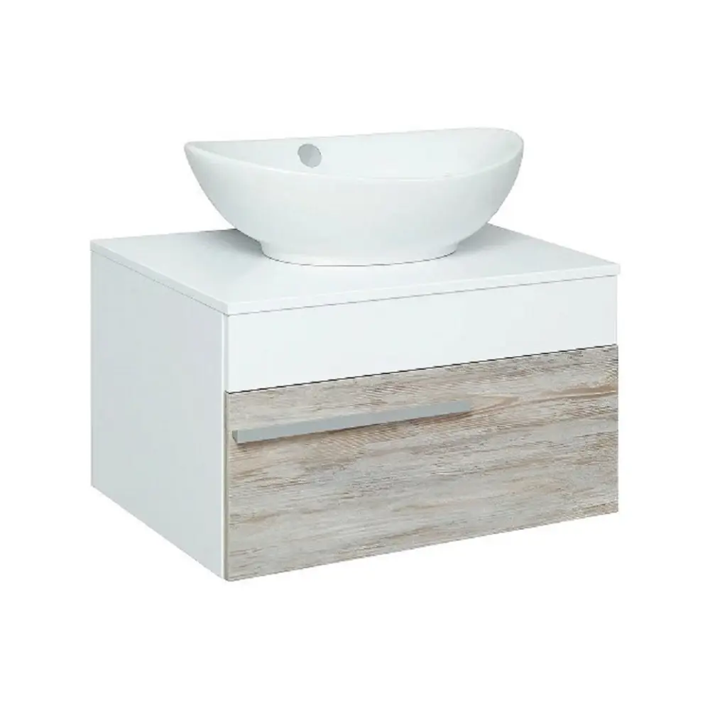 Фото Тумба под раковину подвесная Runo RN1009 65см цвет белый