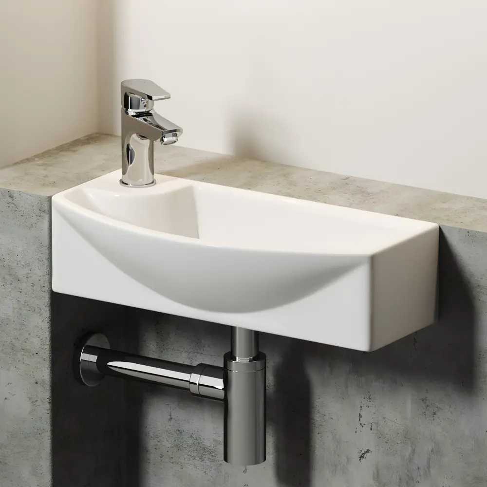 Фото 3 Раковина для ванной комнаты CERAMICANOVA Element CN6038R Фото 3 Раковина для ванной комнаты CERAMICANOVA Element CN6038R