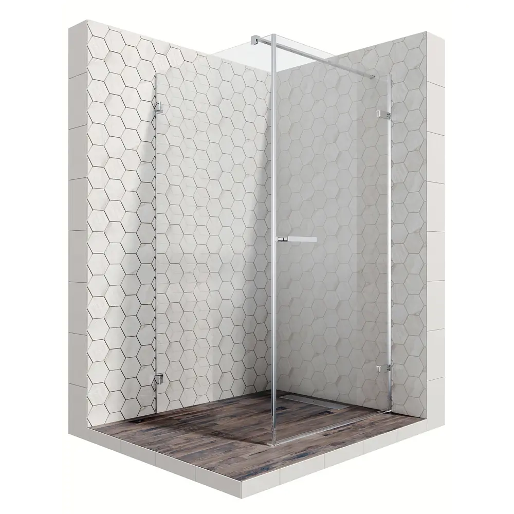 Фото 3 Душевой уголок Ambassador 10011102R-ST4 квадрат 100x100см хромированный профиль эффект стекла прозрачный Фото 3 Душевой уголок Ambassador 10011102R-ST4 квадрат 100x100см хромированный профиль эффект стекла прозрачный