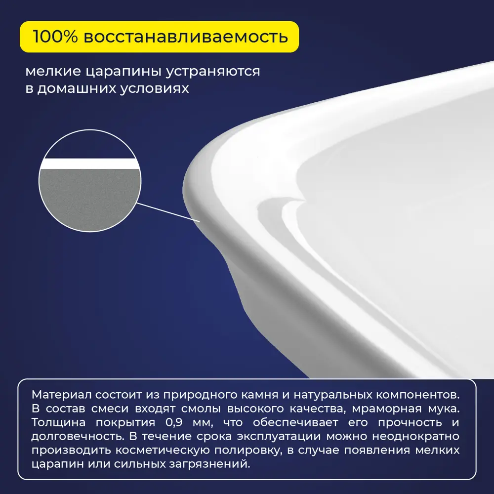 Фото 3 Раковина мебельная Итана valeria 58.1см Фото 3 Раковина мебельная Итана valeria 58.1см