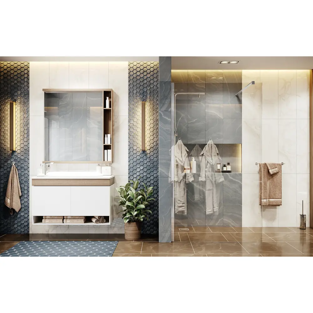 Фото 5 Душевая перегородка Ambassador 15031102-ST3 200см хромированный профиль Фото 5 Душевая перегородка Ambassador 15031102-ST3 200см хромированный профиль