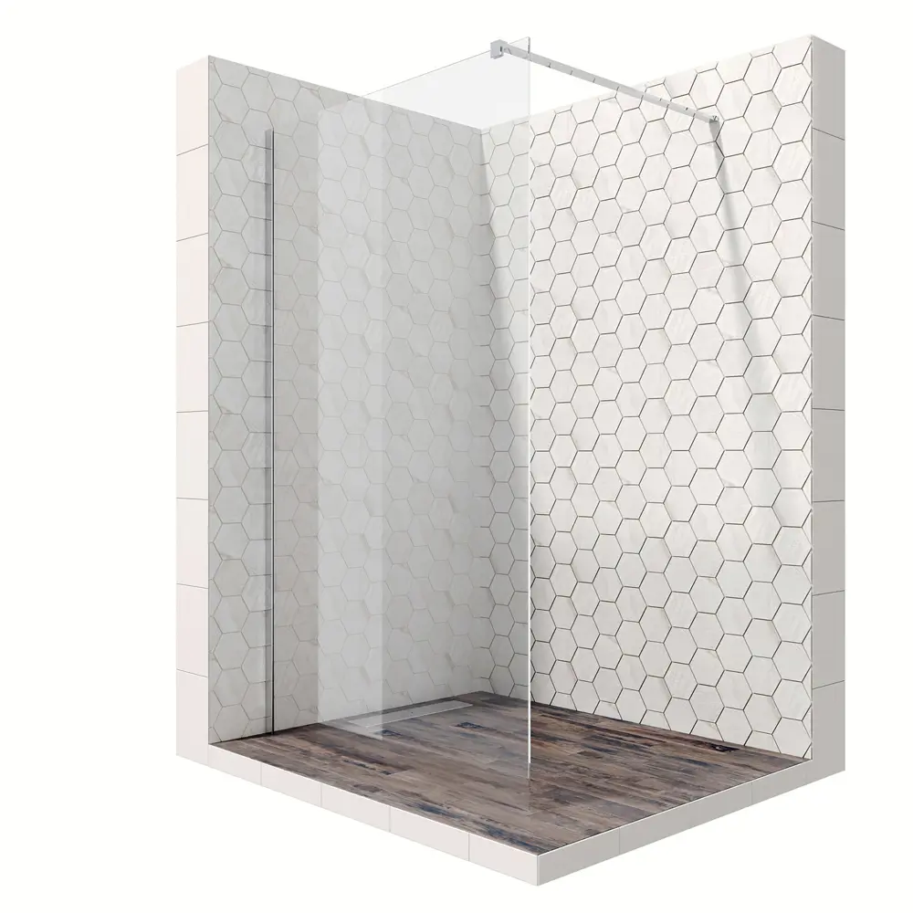 Фото 2 Душевая перегородка Ambassador 15031102-ST9 200см хромированный профиль Фото 2 Душевая перегородка Ambassador 15031102-ST9 200см хромированный профиль