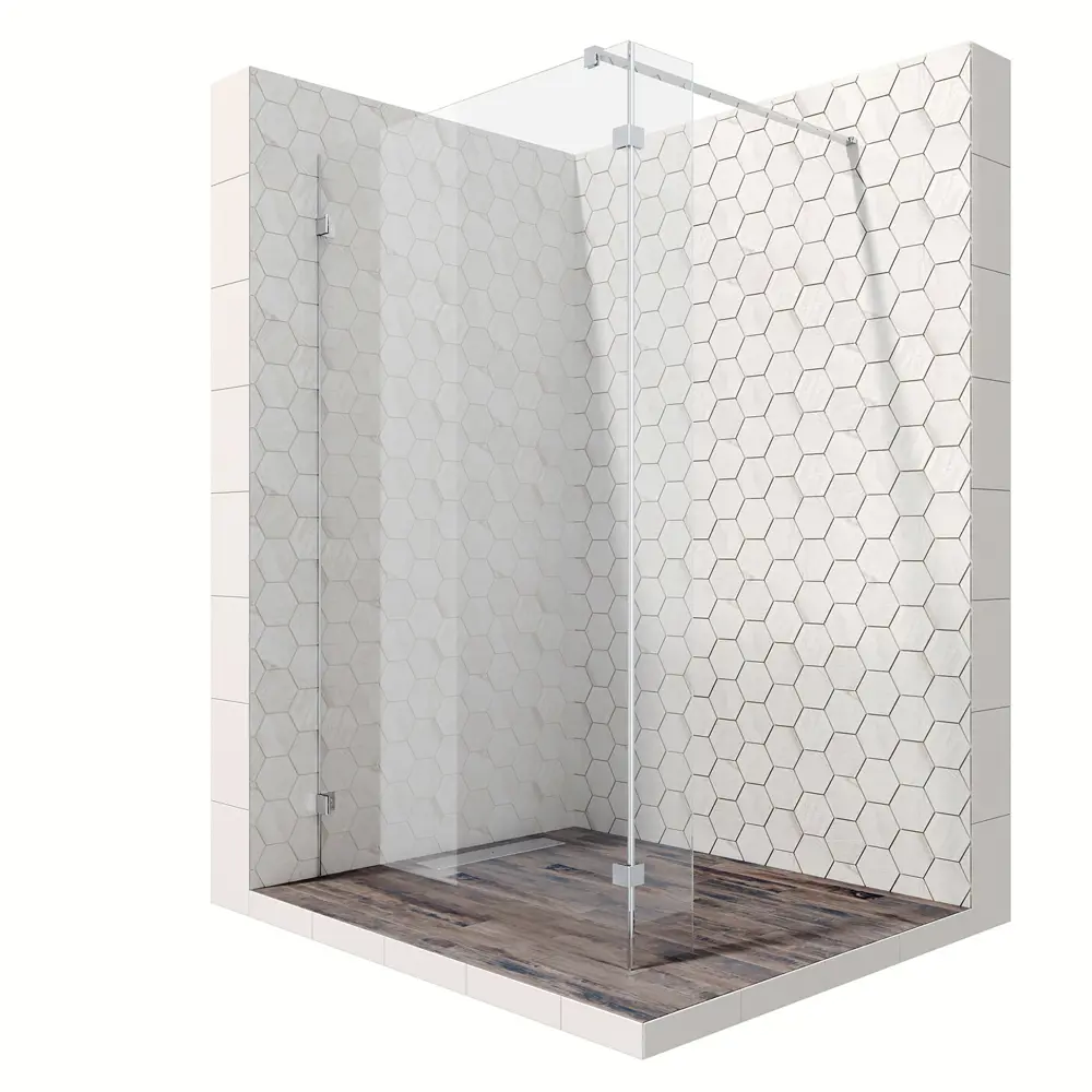 Фото 2 Душевая перегородка Ambassador 15031105-ST9 25x200см хромированный профиль