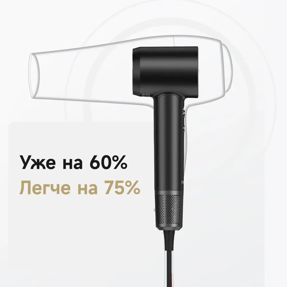 Фото 8 Фен Laifen Swift Black 1600 Вт Фото 8 Фен Laifen Swift Black 1600 Вт