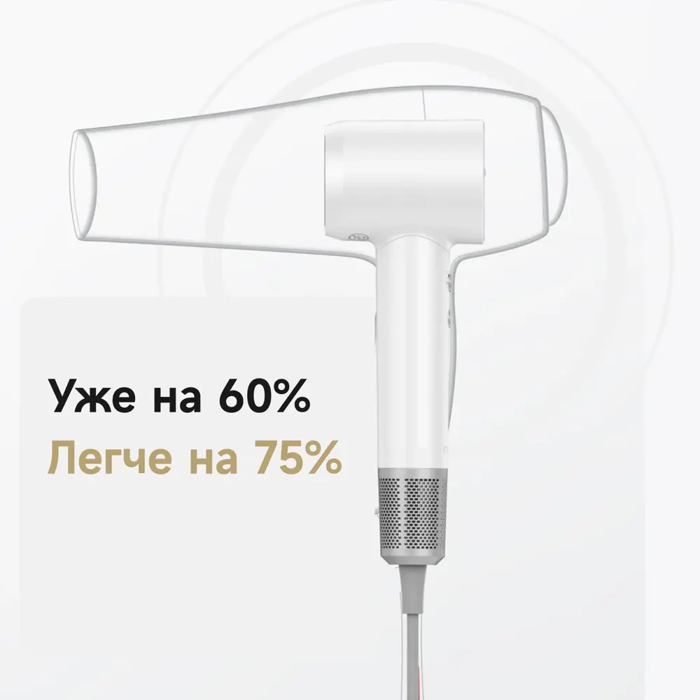 Фото 7 Фен Laifen Swift White 1600 Вт Фото 7 Фен Laifen Swift White 1600 Вт