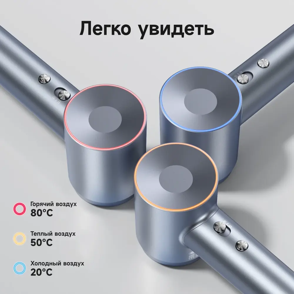 Фото 4 Фен для волос Laifen SWIFT Grey серый Фото 4 Фен для волос Laifen SWIFT Grey серый
