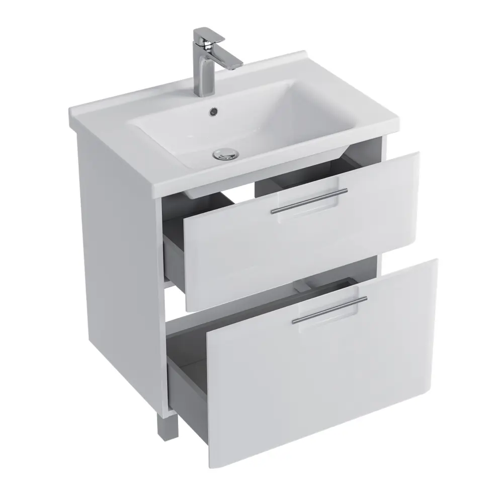 Фото 4 Тумба под раковину напольная Sanstar 376.1-1.4.1.КМИР 70см цвет белый Фото 4 Тумба под раковину напольная Sanstar 376.1-1.4.1.КМИР 70см цвет белый