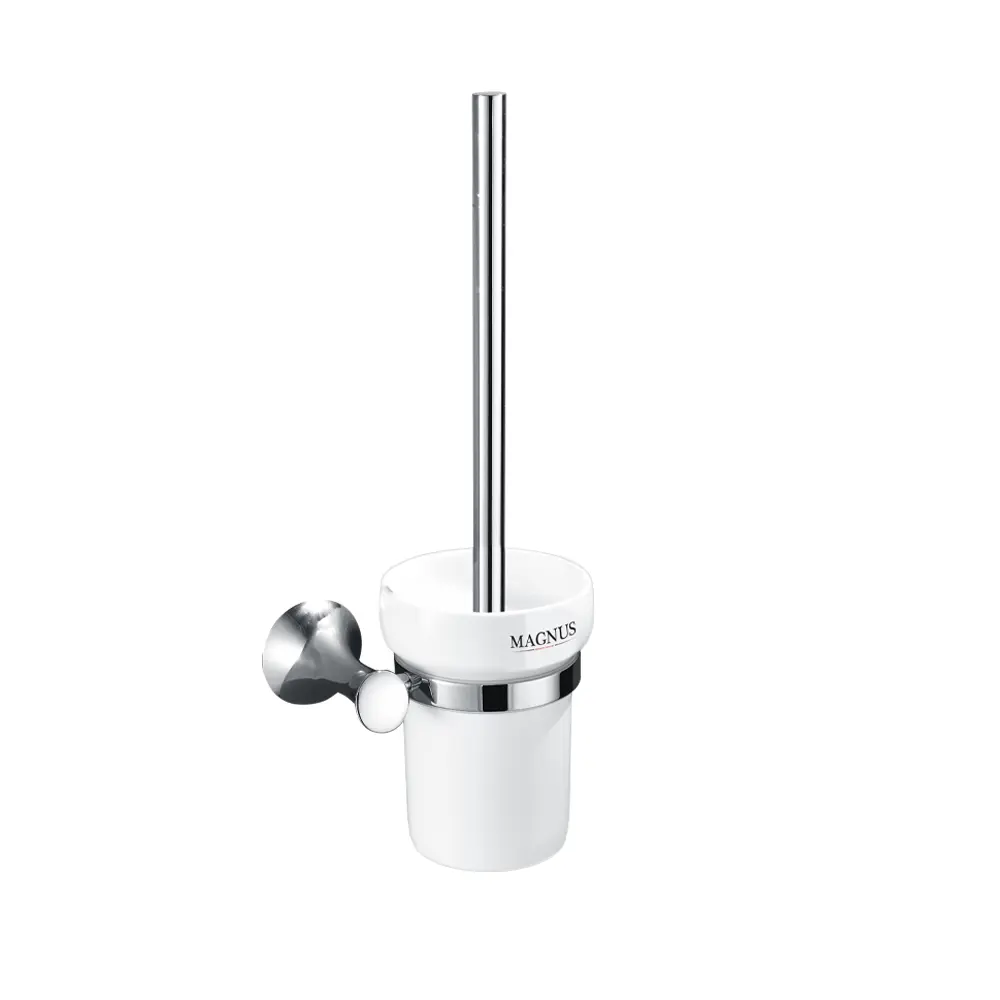 Фото Ёрш для унитаза напольный Magnus Сан-AOO-85162 нержавеющая сталь