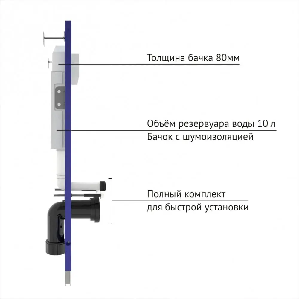 Фото 9 Комплект инсталляция с унитазом Berges berg082134 цвет белый Фото 9 Комплект инсталляция с унитазом Berges berg082134 цвет белый
