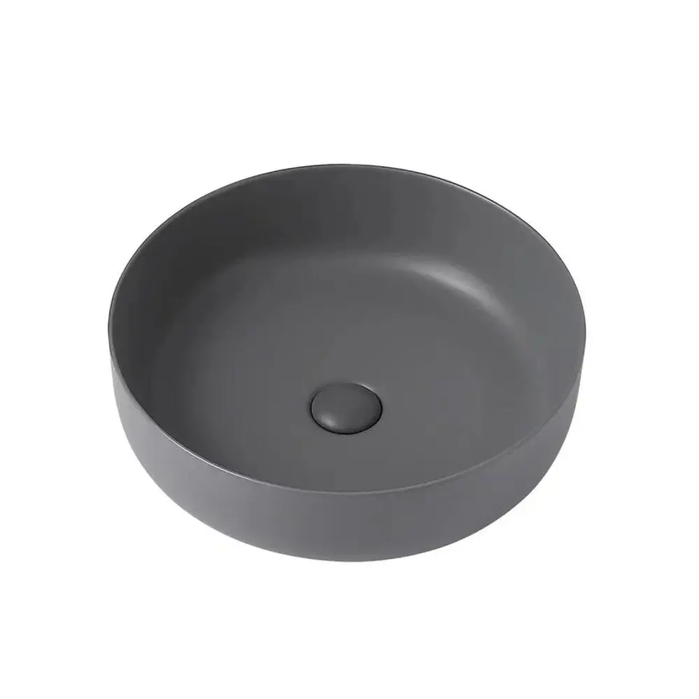 Фото 2 Раковина накладная Abber bequem AC2100MG 46см цвет серый/серебристый Фото 2 Раковина накладная Abber bequem AC2100MG 46см цвет серый/серебристый