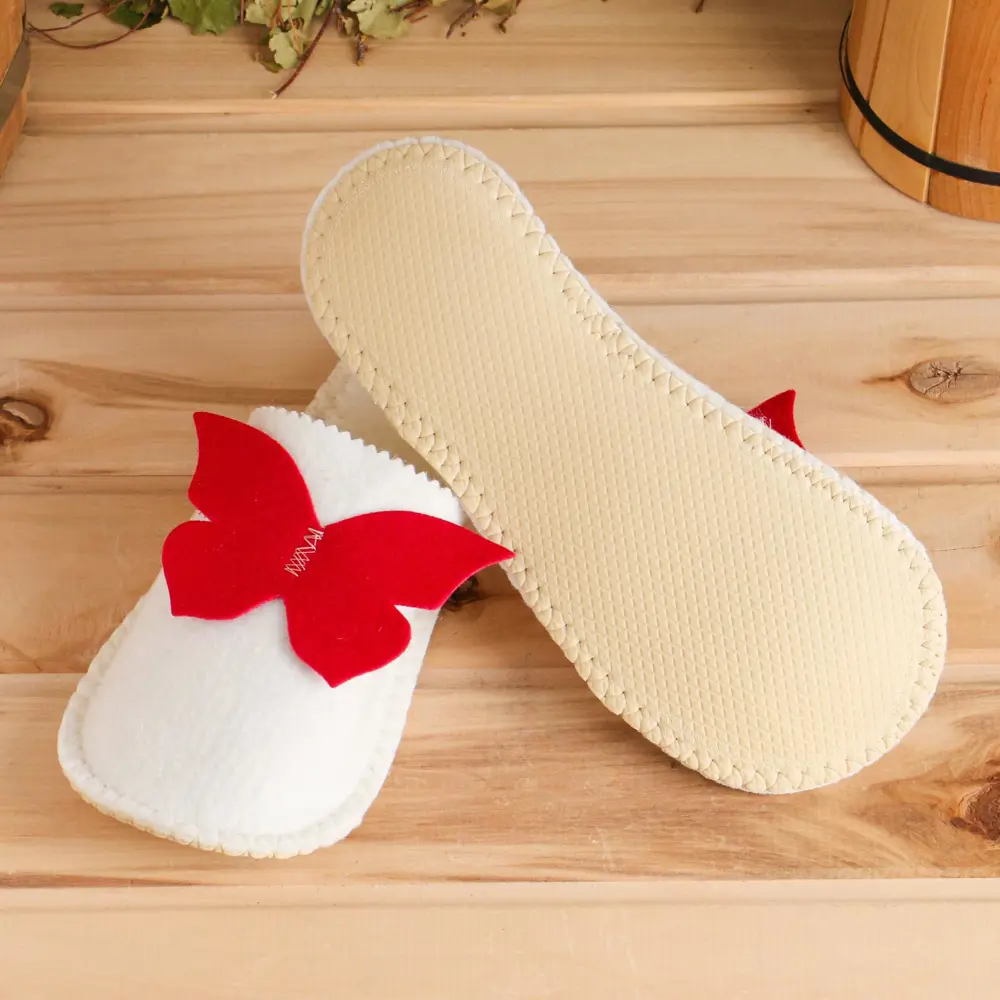 Фото 2 Тапки для бани и сауны Бабочка, микс 7122194