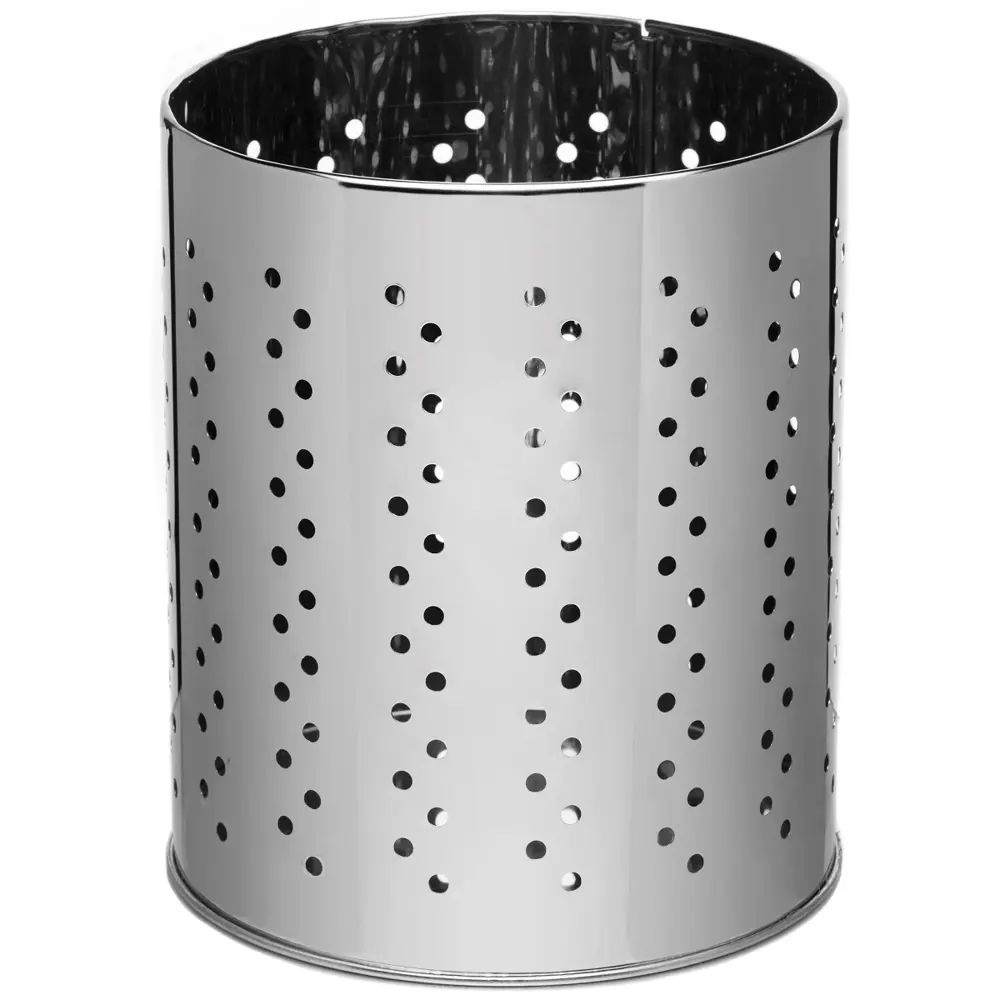 Фото Контейнер для мусора Navako Blazar Perforated Chrome 11046 9л Фото Контейнер для мусора Navako Blazar Perforated Chrome 11046 9л